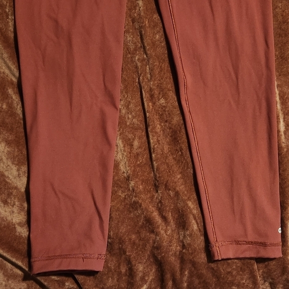 Adidas Red Wide Band XS Ankle Leggings - Picture 4 of 12